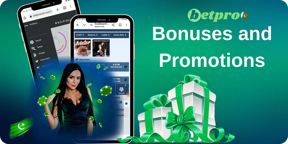 Bonuses when registering with Betpro ID