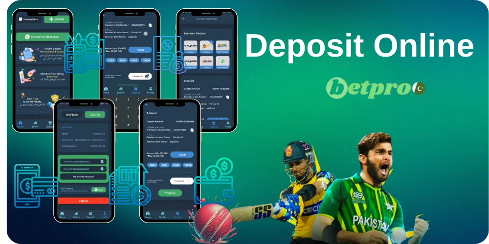 How to Deposit on BetPro in Pakistan