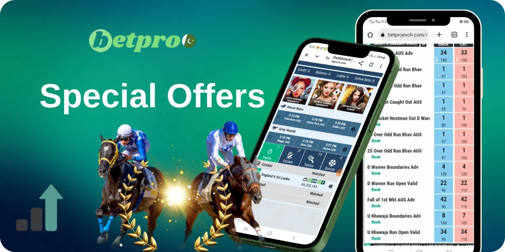 Special Offers and Rewards in Betproexch app