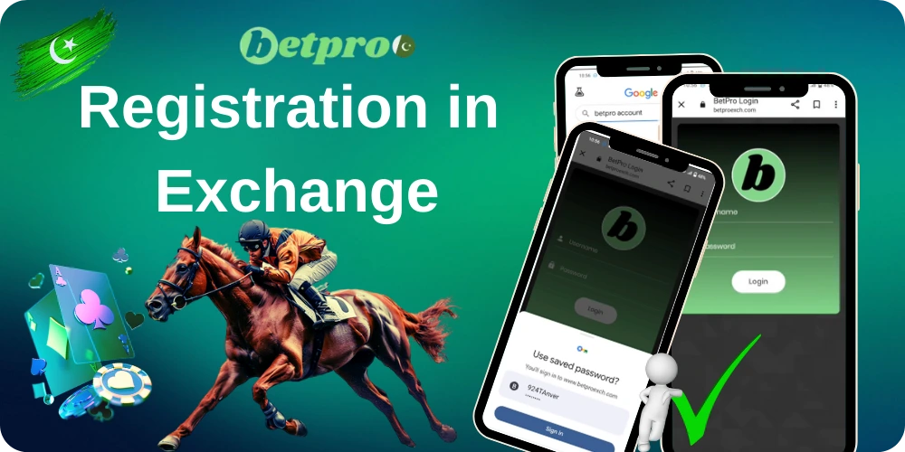 Registration in BetPro Exchange from Pakistan