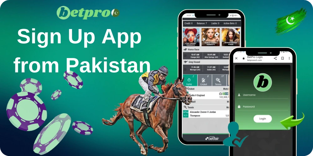 BetPro account sign up